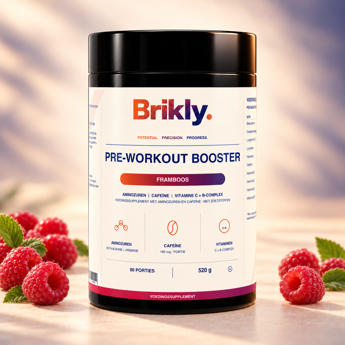 Pre-Workout Booster Framboos - 520g
