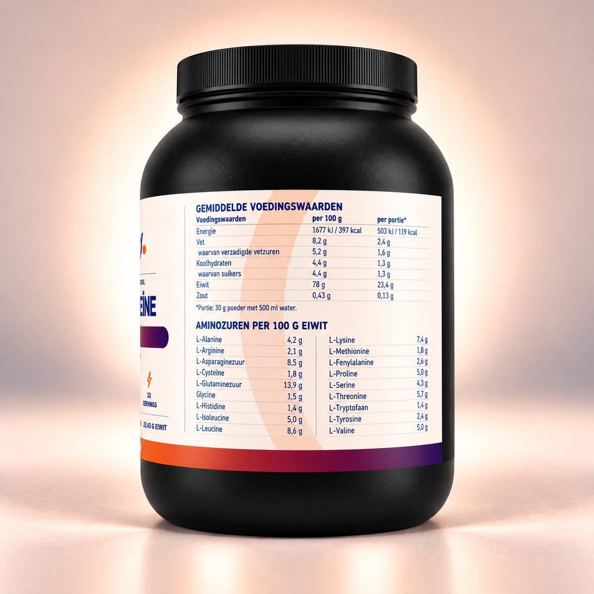 Premium Whey Proteïne Aardbei - 1,000g