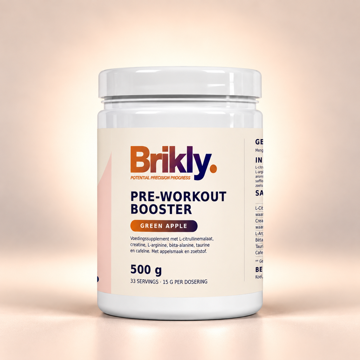 Pre-Workout Booster Green Apple - 500g